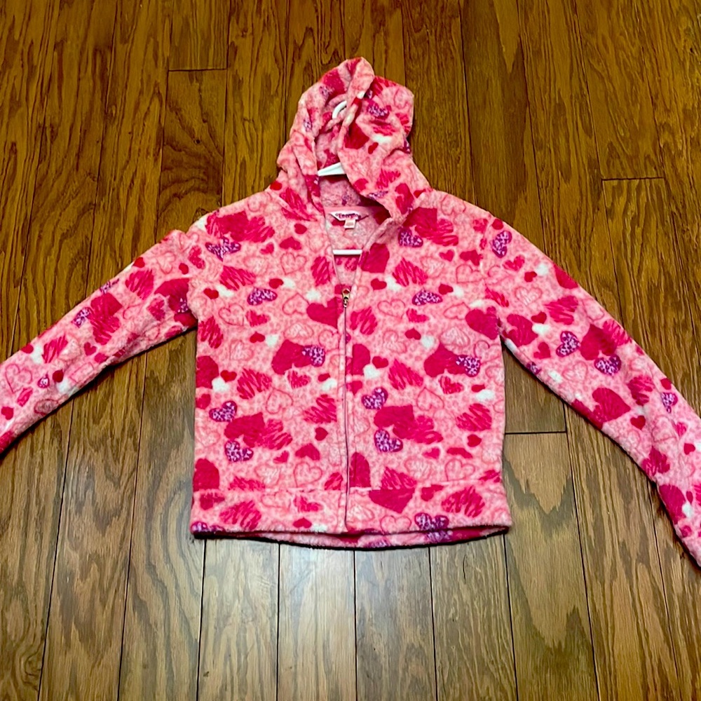 Girls fleece hoodie, size 8